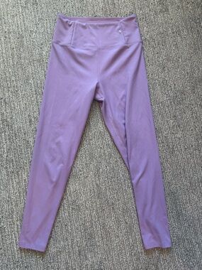 Girlfriend Collective Align Ribbed High Rise Leggings Purple Lavender S Yoga